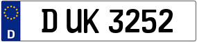 Trailer License Plate